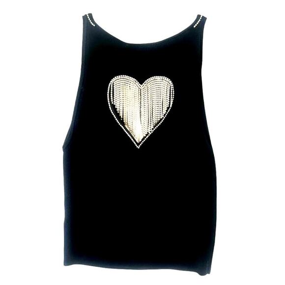 Alice + Olivia - Val Crystal Fringe Cutout Tank - Picture 7 of 9